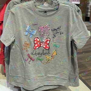 Disneyland Resort Minnie Mouse Disney Princesses Bows Kids Youth Graphic T Shirt